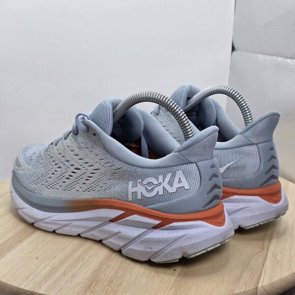Hoka One One Clifton 8 Women's Size 8B Athletic Running Shoes Blue Fog Plein Air - Picture 6 of 7